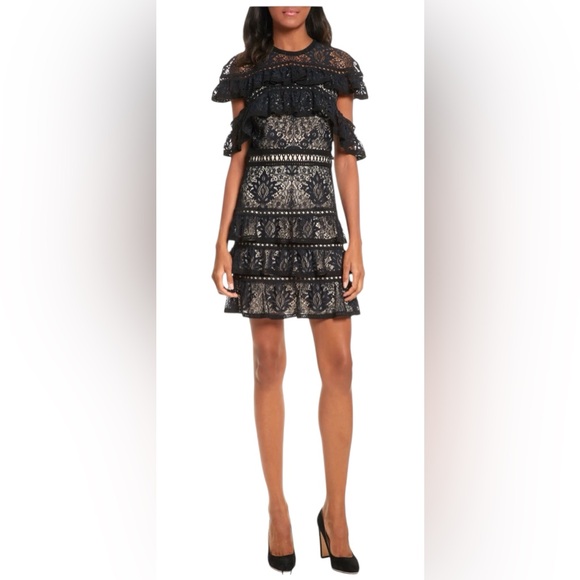 Alice + Olivia Jolie Lace dress US 4 - Picture 3 of 10